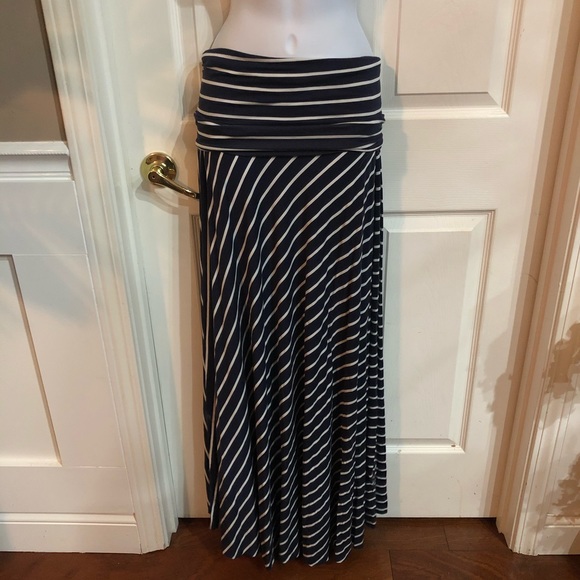 Striped Maxi dress / maxi skirt 2 in 1 size S - Picture 3 of 11
